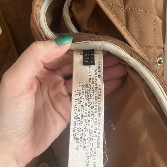Massimo Dutti Diamond Quilted Puffer Jacket - Picture 7 of 9